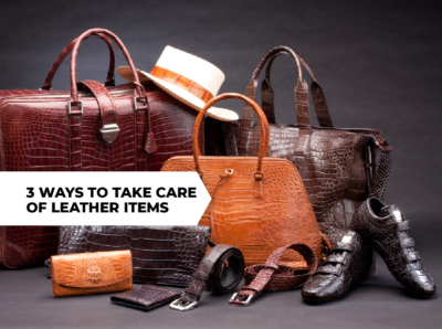 3 Ways to Take Care of Leather Items