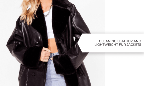 Cleaning leather and lightweight fur jackets